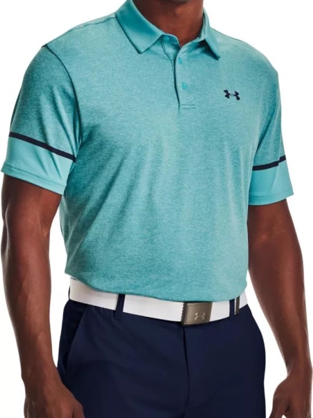 Under Armour Light Teal Men's Short-Sleeve Polo